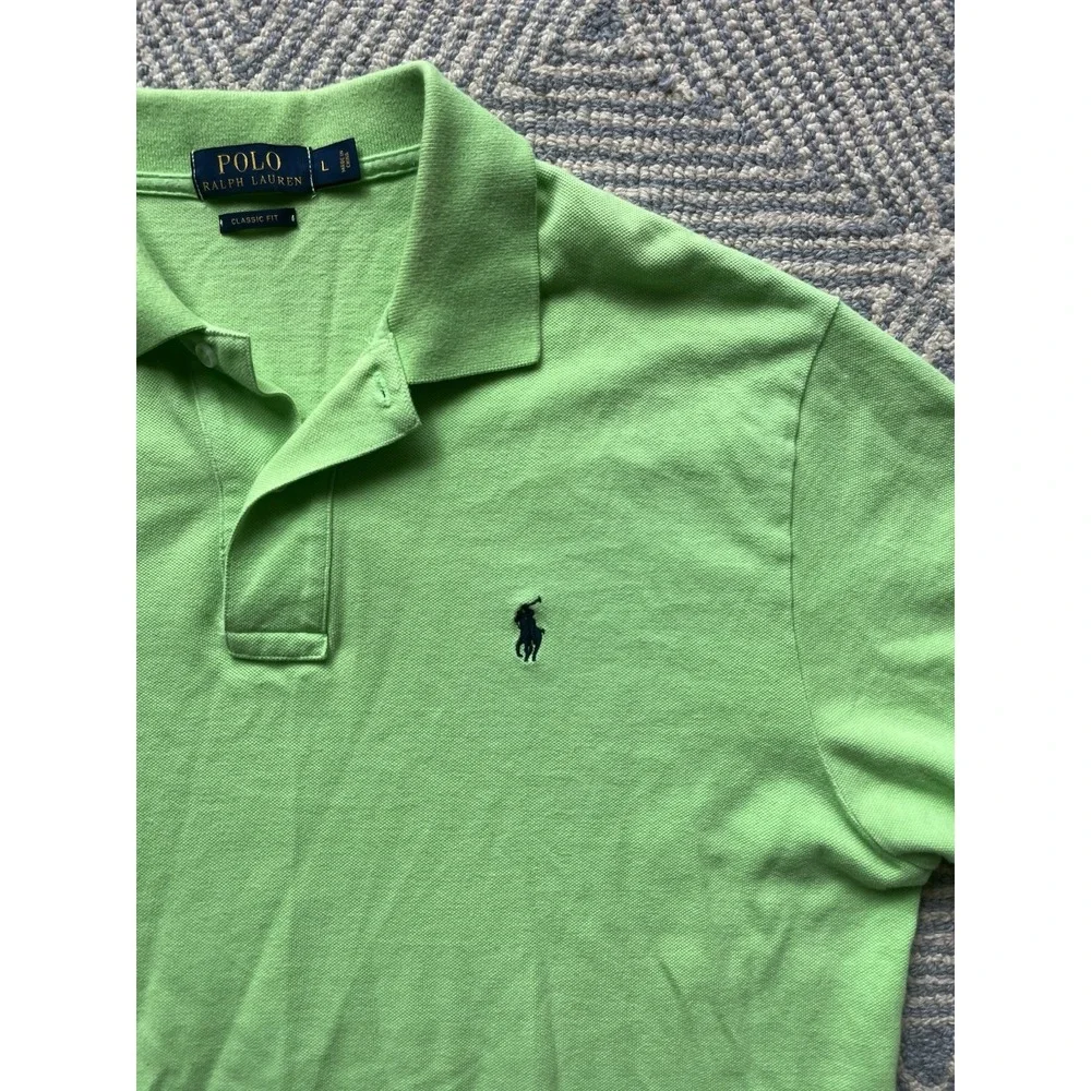 Polo Ralph Lauren Polo Shirt - Green/Blue - Classic Fit‎ - Large